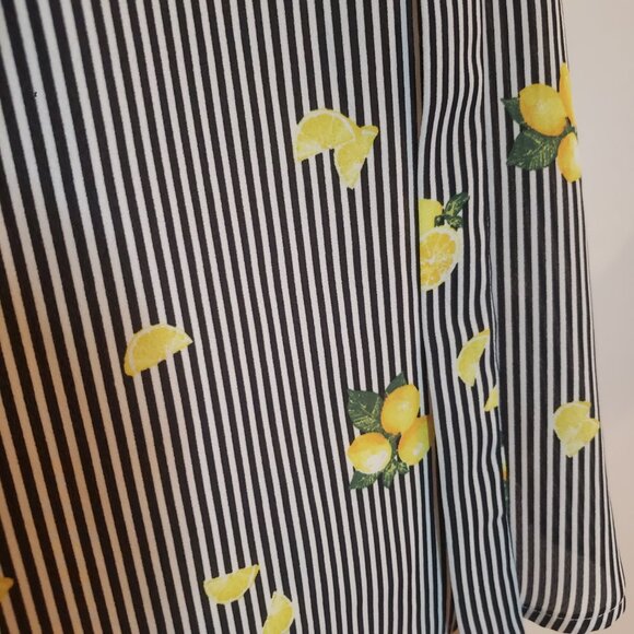 3/$30 Iris Lemon Striped Blouse - Picture 7 of 7